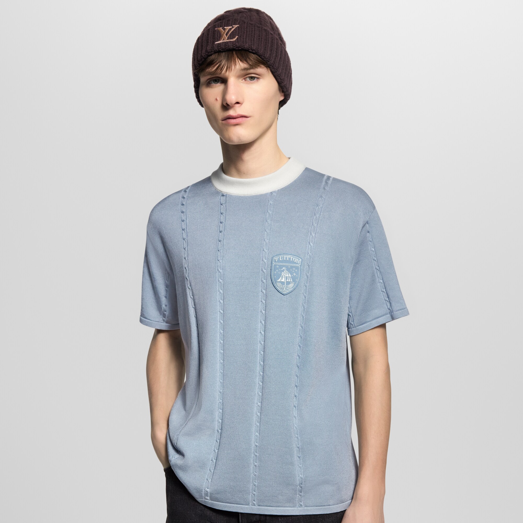 T-shirt in misto seta e cotone  Uomo Abbigliamento Tutti i Capi di Abbigliamento | LOUIS VUITTON (Zoom prodotto)