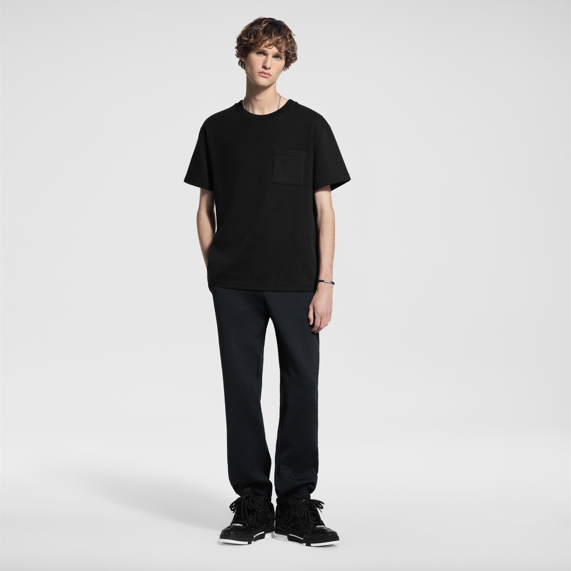 T-shirt in piqué di cotone  Uomo Abbigliamento T-Shirt e Polo | LOUIS VUITTON (Zoom prodotto)