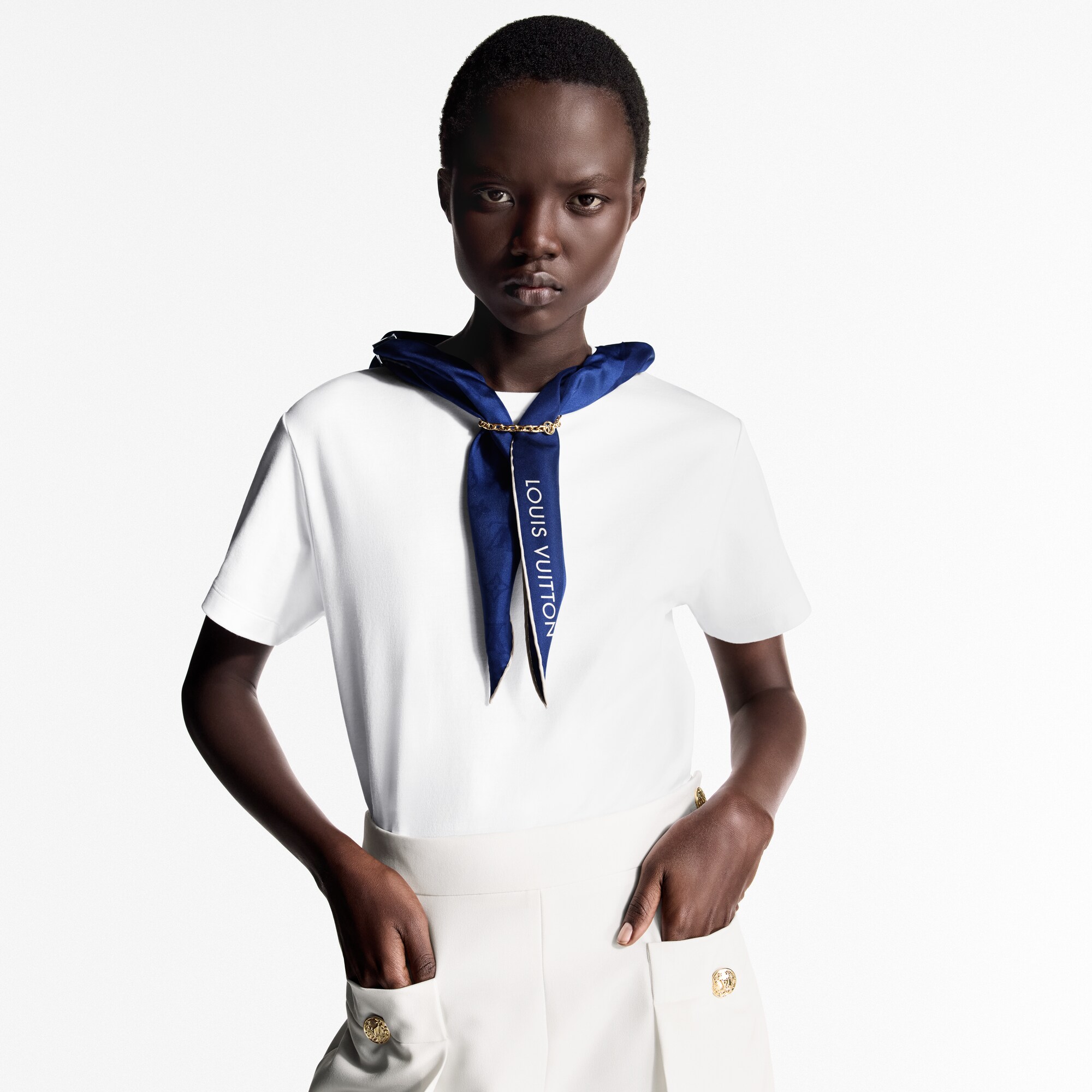 T-shirt Nautical con foulard  Donna Abbigliamento Camicie e T-Shirt | LOUIS VUITTON (Zoom prodotto)