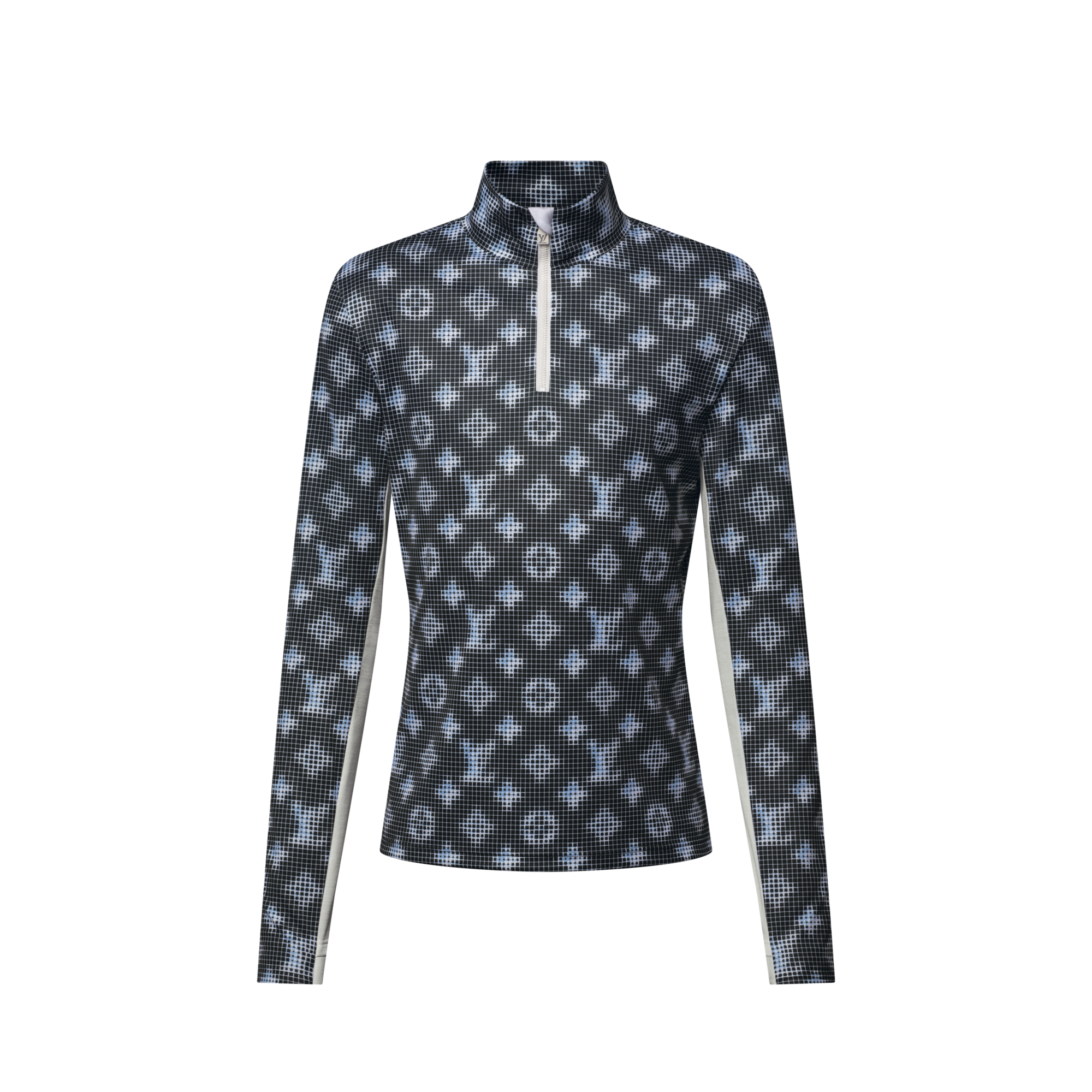T-shirt tecnica a maniche lunghe con motivo Monogram  Uomo Abbigliamento T-Shirt e Polo | LOUIS VUITTON (Zoom prodotto)