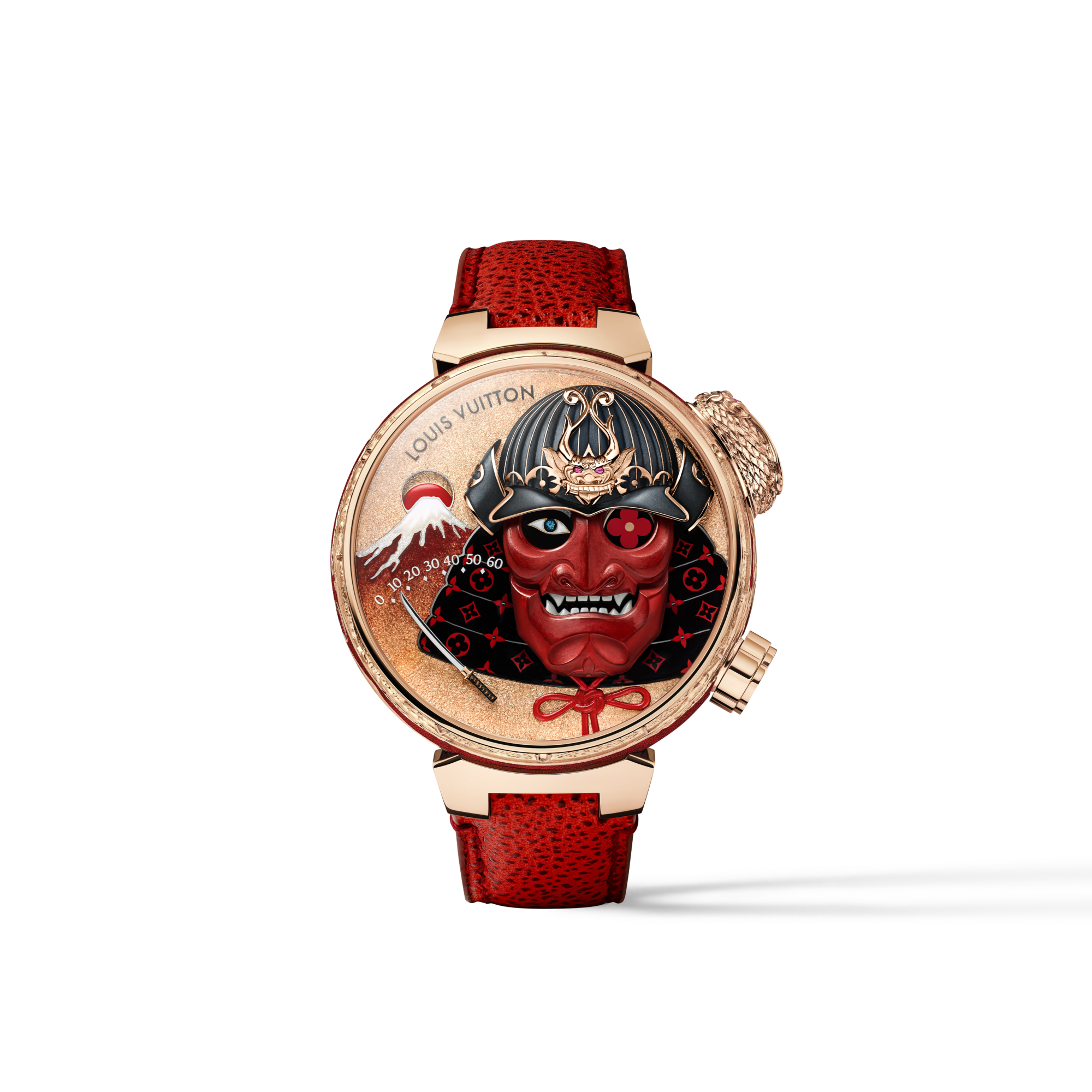 Tambour Bushido Automata, orologio manuale, 46,8 mm, oro rosa  Orologi Tutti gli orologi } | LOUIS VUITTON (Zoom prodotto)