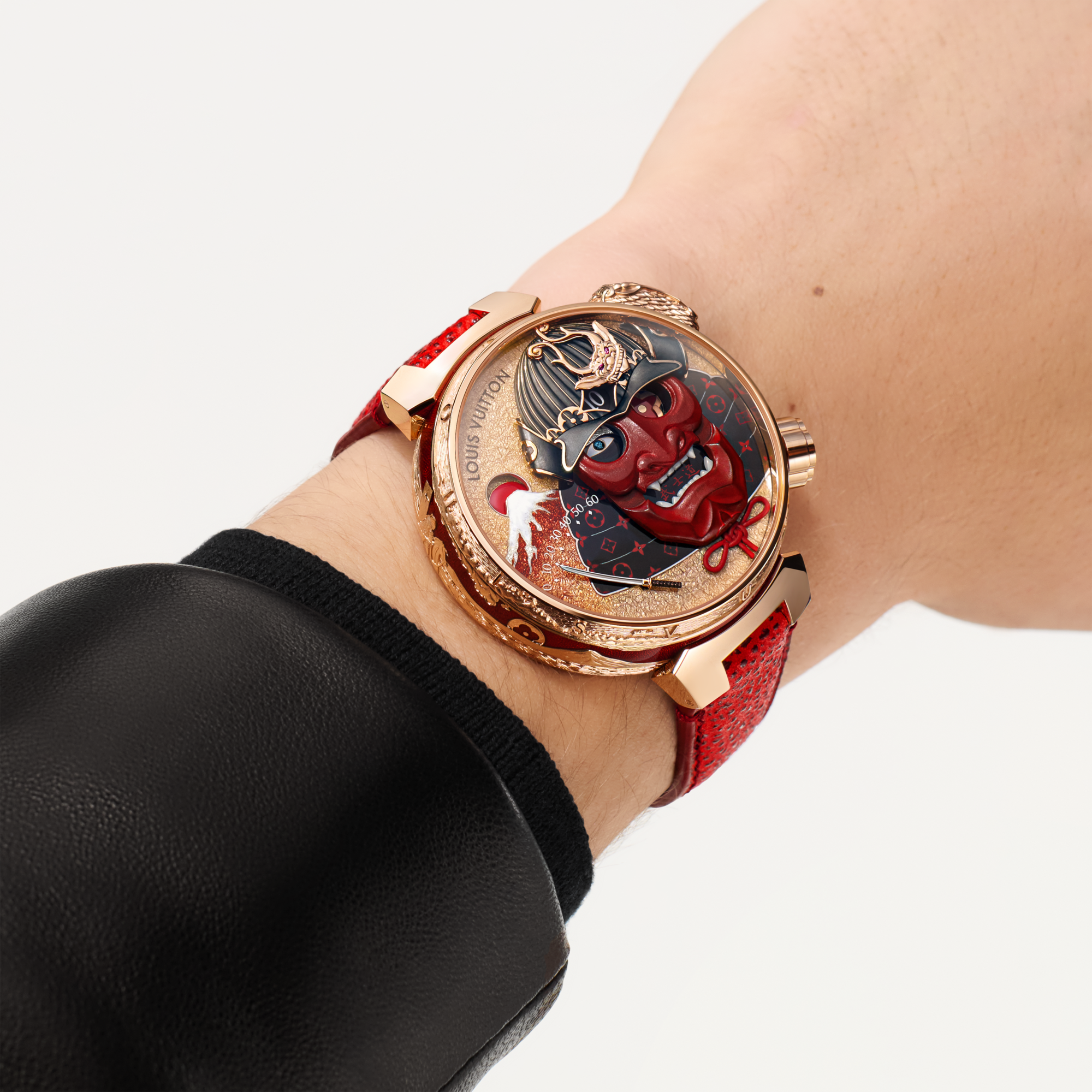 Tambour Bushido Automata, orologio manuale, 46,8 mm, oro rosa  Orologi Tutti gli orologi } | LOUIS VUITTON (Zoom prodotto)