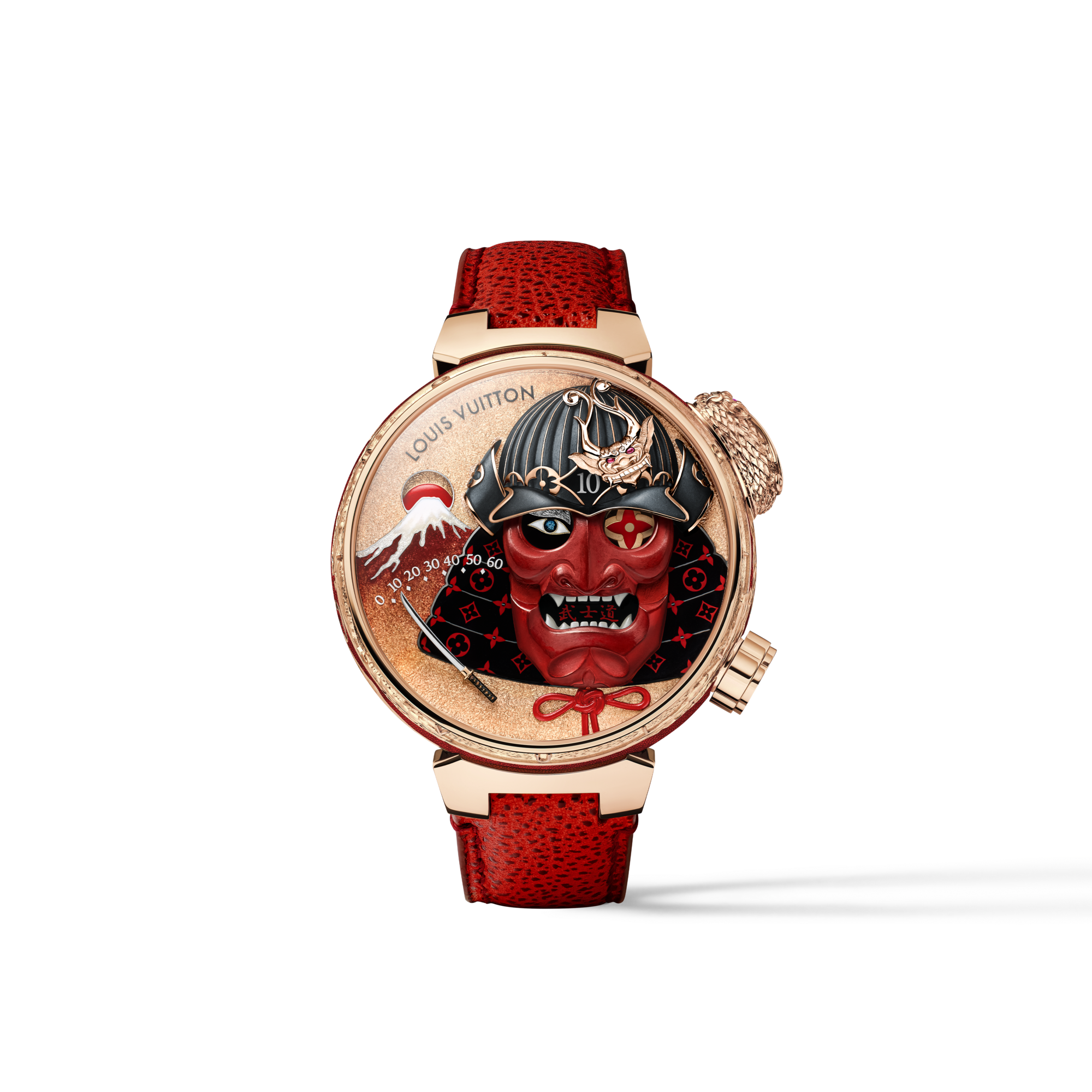 Tambour Bushido Automata, orologio manuale, 46,8 mm, oro rosa  Orologi Tutti gli orologi } | LOUIS VUITTON (Zoom prodotto)