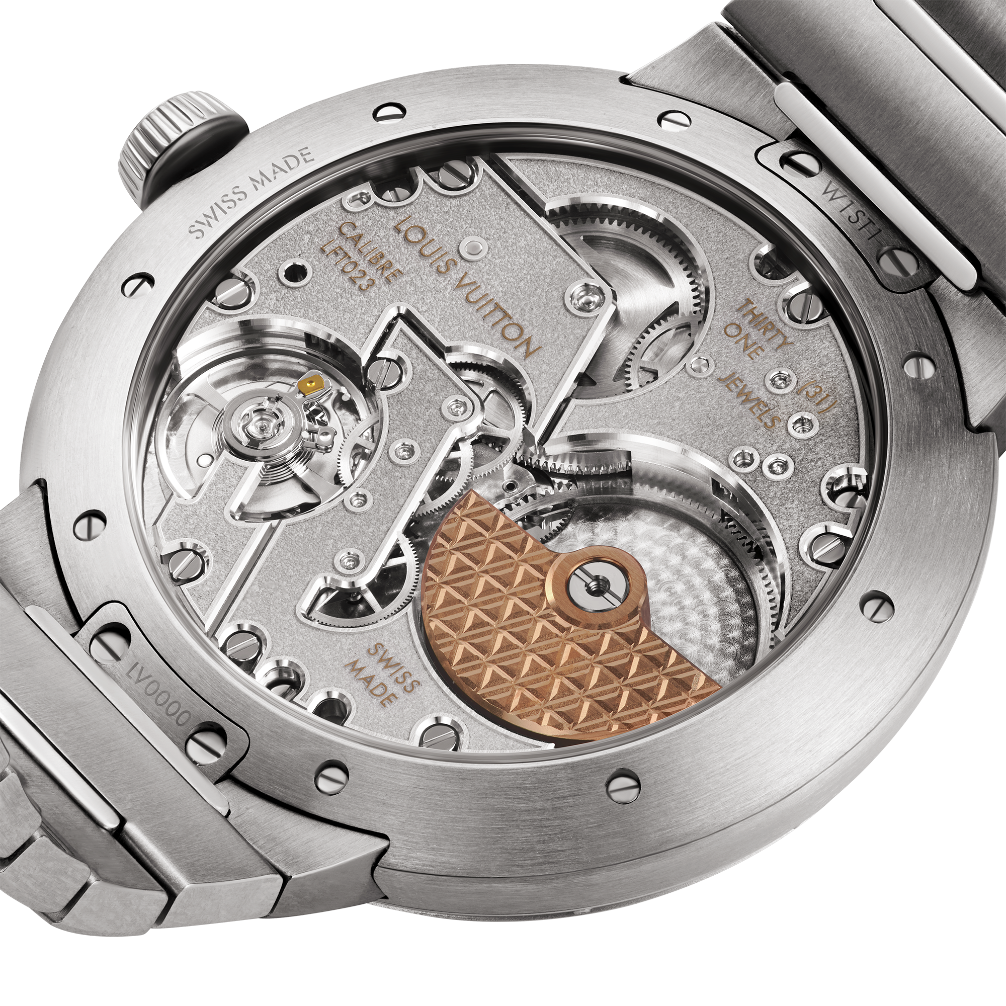 Tambour, orologio automatico, 40 mm, acciaio  Orologi Tutti gli orologi } | LOUIS VUITTON (Zoom prodotto)