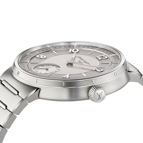 Tambour, orologio automatico, 40 mm, acciaio Orologi Tutti gli orologi } | LOUIS VUITTON (Zoom prodotto)
