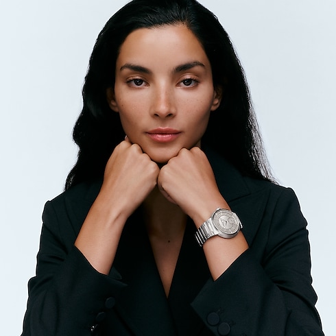 Tambour, orologio automatico, 40 mm, acciaio Orologi Tutti gli orologi } | LOUIS VUITTON (Zoom prodotto)