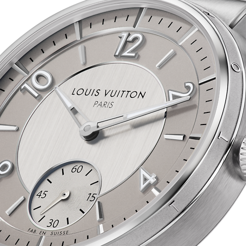 Tambour, orologio automatico, 40 mm, acciaio Orologi Tutti gli orologi } | LOUIS VUITTON (Zoom prodotto)