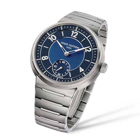 Tambour, orologio automatico, 40 mm, acciaio Orologi Tutti gli orologi } | LOUIS VUITTON (Zoom prodotto)