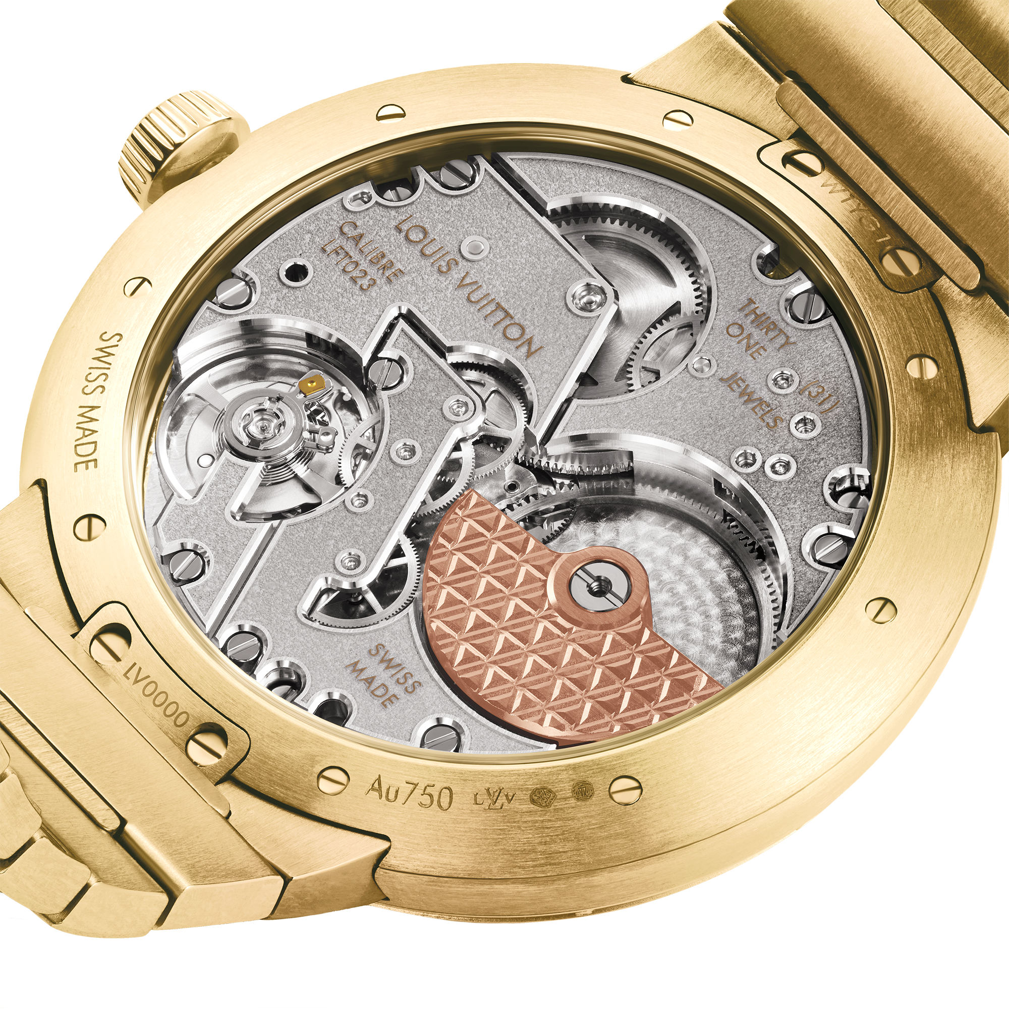 Tambour, orologio automatico, 40 mm, oro giallo  Orologi Tutti gli orologi } | LOUIS VUITTON (Zoom prodotto)