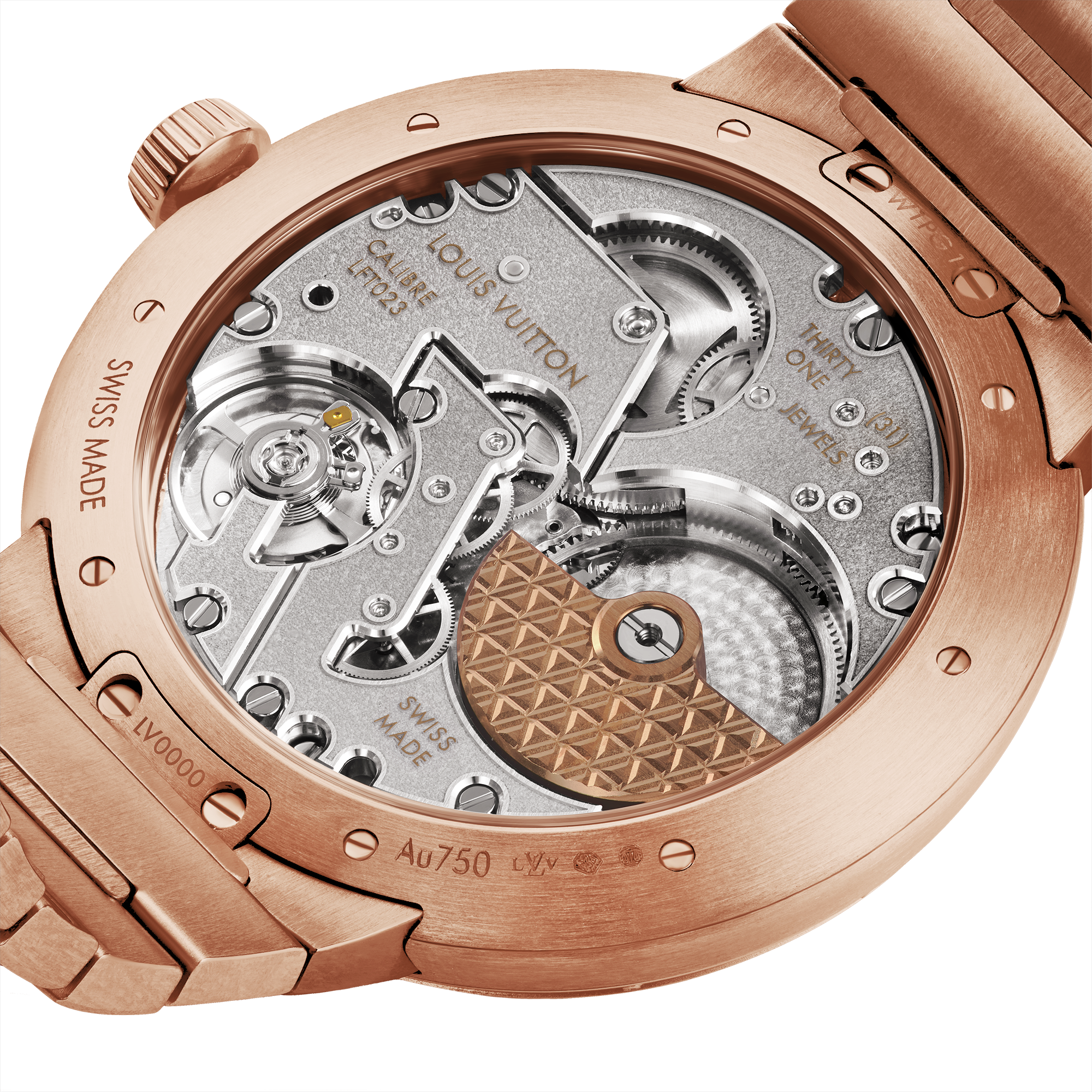 Tambour, orologio automatico, 40 mm, oro rosa  Orologi Tutti gli orologi } | LOUIS VUITTON (Zoom prodotto)