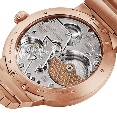 Tambour, orologio automatico, 40 mm, oro rosa Orologi Tutti gli orologi } | LOUIS VUITTON (Zoom prodotto)