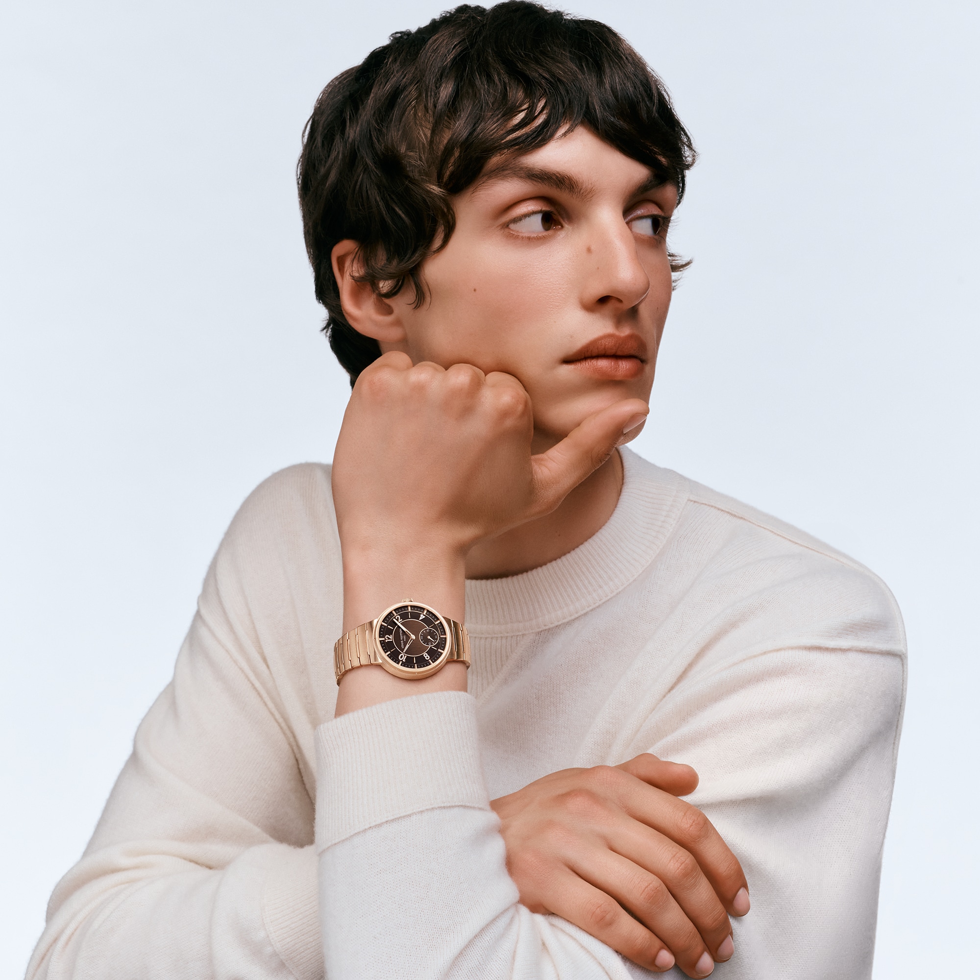 Tambour, orologio automatico, 40 mm, oro rosa  Orologi Tutti gli orologi } | LOUIS VUITTON (Zoom prodotto)