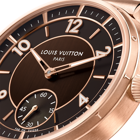 Tambour, orologio automatico, 40 mm, oro rosa Orologi Tutti gli orologi } | LOUIS VUITTON (Zoom prodotto)