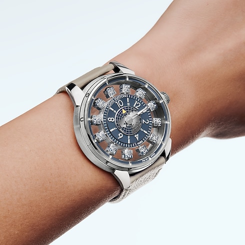 Tambour Spin Time Air Antipode, orologio automatico, 42,5 mm, oro bianco Orologi Tutti gli orologi } | LOUIS VUITTON (Zoom prodotto)