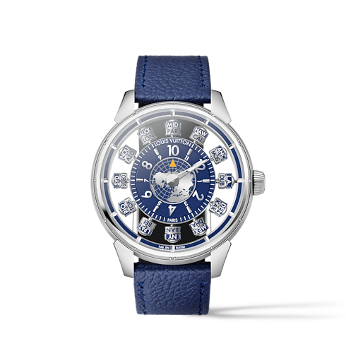 Tambour Spin Time Air Antipode, orologio automatico, 42,5 mm, oro bianco Orologi Tutti gli orologi } | LOUIS VUITTON (Zoom prodotto)