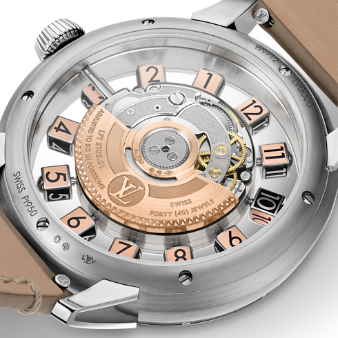Tambour Spin Time Air Flying Tourbillon, orologio automatico, 42,5 mm, platino Orologi Tutti gli orologi } | LOUIS VUITTON (Zoom prodotto)