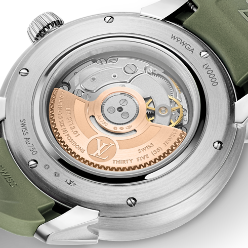 Tambour Spin Time, orologio automatico, 39,5 mm, oro bianco Orologi Tutti gli orologi } | LOUIS VUITTON (Zoom prodotto)