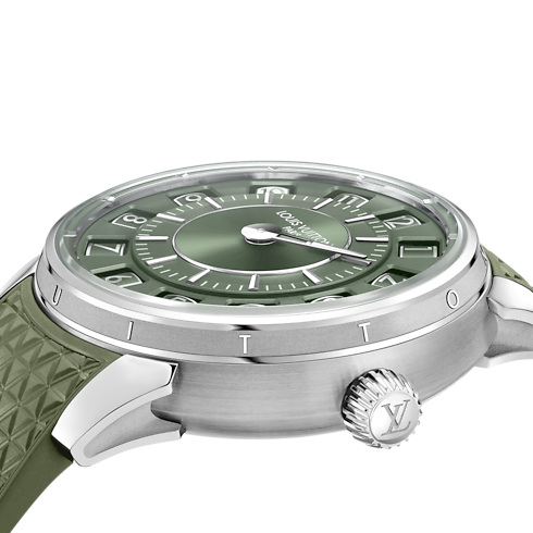 Tambour Spin Time, orologio automatico, 39,5 mm, oro bianco Orologi Tutti gli orologi } | LOUIS VUITTON (Zoom prodotto)