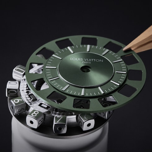 Tambour Spin Time, orologio automatico, 39,5 mm, oro bianco Orologi Tutti gli orologi } | LOUIS VUITTON