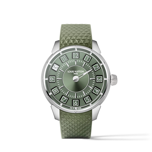 Tambour Spin Time, orologio automatico, 39,5 mm, oro bianco Orologi Tutti gli orologi } | LOUIS VUITTON (Zoom prodotto)