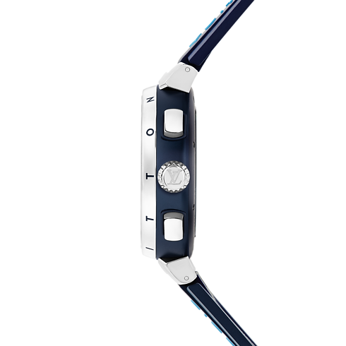 Tambour Street Diver Chronograph, orologio automatico, 46 mm, acciaio Orologi Tutti gli orologi } | LOUIS VUITTON (Zoom prodotto)