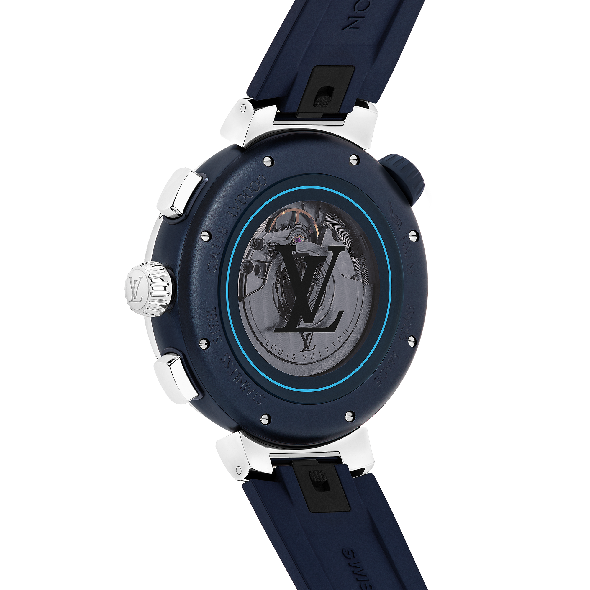 Tambour Street Diver Chronograph, orologio automatico, 46 mm, acciaio  Orologi Tutti gli orologi } | LOUIS VUITTON (Zoom prodotto)