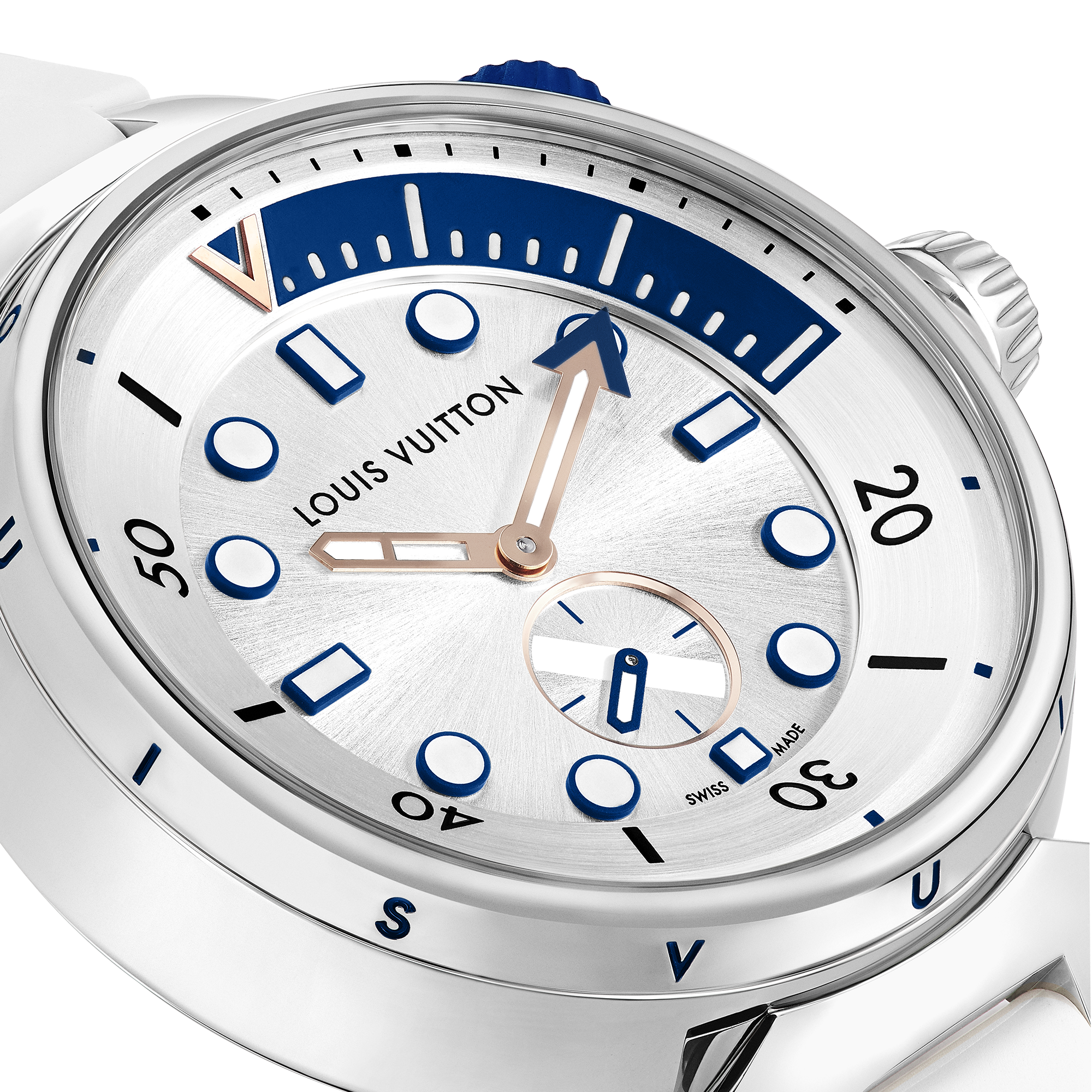 Tambour Street Diver, orologio al quarzo, 39,5 mm, acciaio  Orologi Tutti gli orologi } | LOUIS VUITTON (Zoom prodotto)