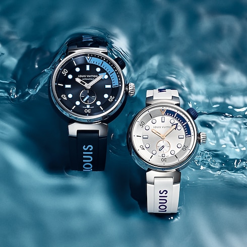 Tambour Street Diver, orologio al quarzo, 39,5 mm, acciaio Orologi Tutti gli orologi } | LOUIS VUITTON (Zoom prodotto)