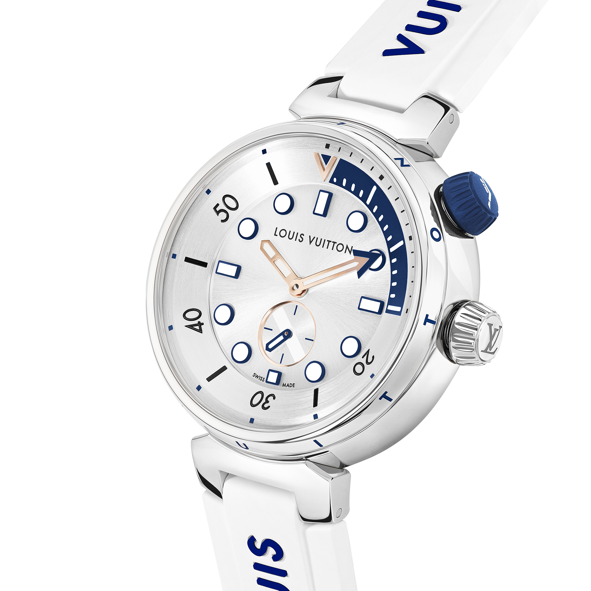 Tambour Street Diver, orologio al quarzo, 39,5 mm, acciaio  Orologi Tutti gli orologi } | LOUIS VUITTON (Zoom prodotto)