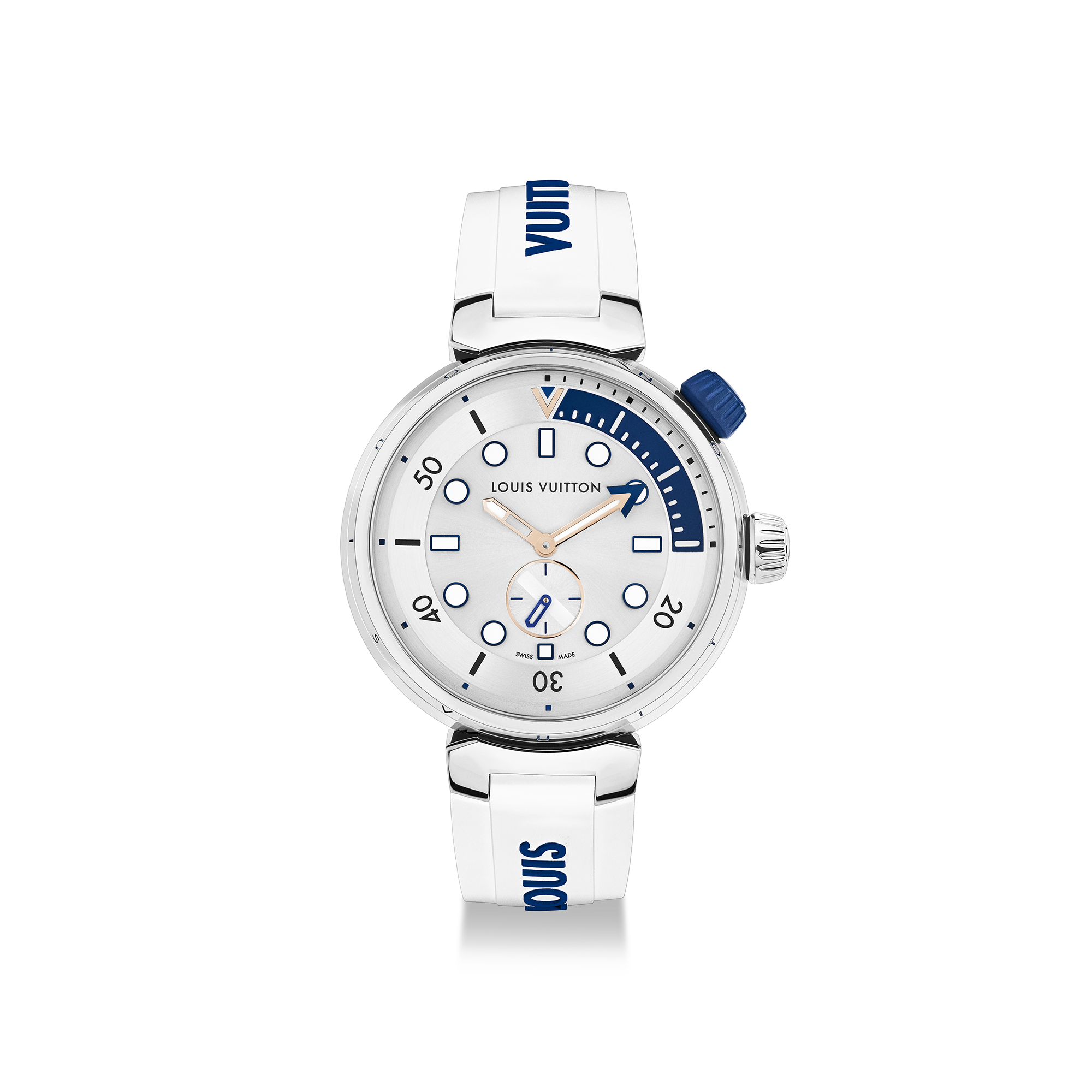 Tambour Street Diver, orologio al quarzo, 39,5 mm, acciaio  Orologi Tutti gli orologi } | LOUIS VUITTON (Zoom prodotto)