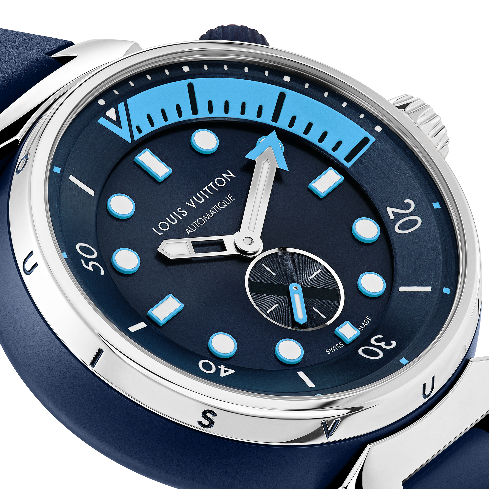 Tambour Street Diver, orologio automatico, 44 mm, acciaio  Orologi Tutti gli orologi } | LOUIS VUITTON (Zoom prodotto)