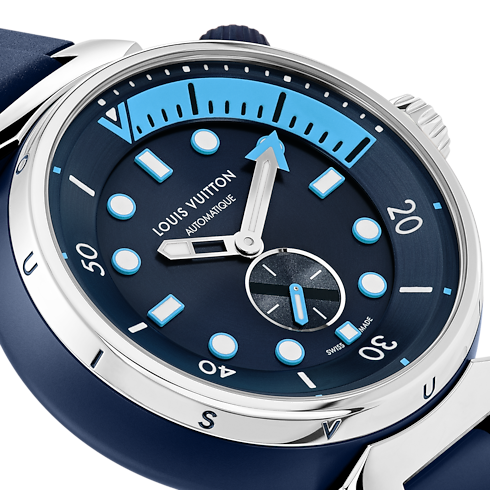 Tambour Street Diver, orologio automatico, 44 mm, acciaio Orologi Tutti gli orologi } | LOUIS VUITTON (Zoom prodotto)