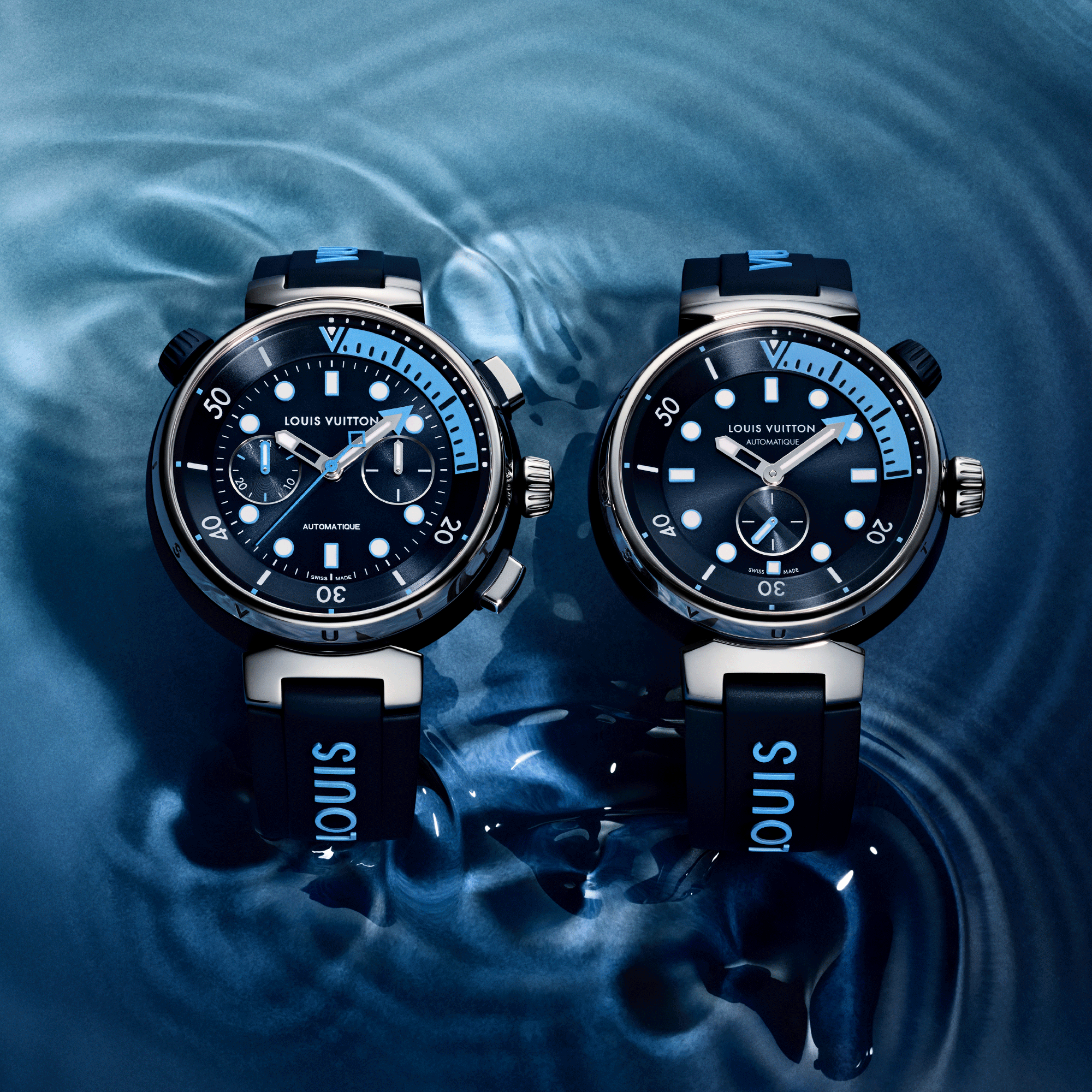 Tambour Street Diver, orologio automatico, 44 mm, acciaio  Orologi Tutti gli orologi } | LOUIS VUITTON (Zoom prodotto)