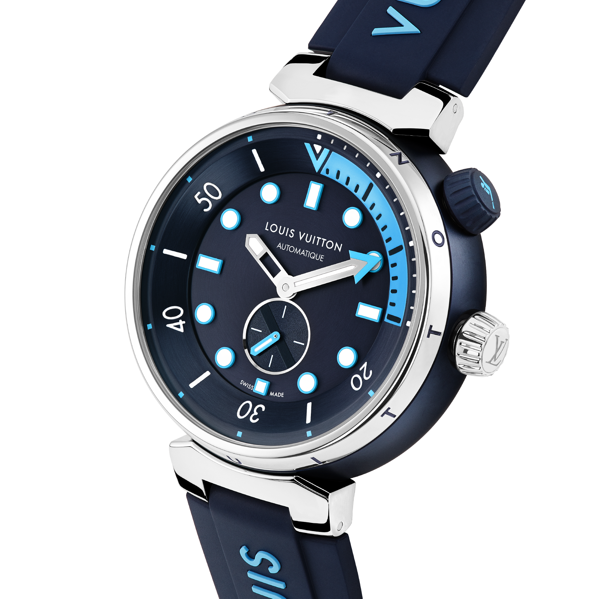 Tambour Street Diver, orologio automatico, 44 mm, acciaio  Orologi Tutti gli orologi } | LOUIS VUITTON (Zoom prodotto)