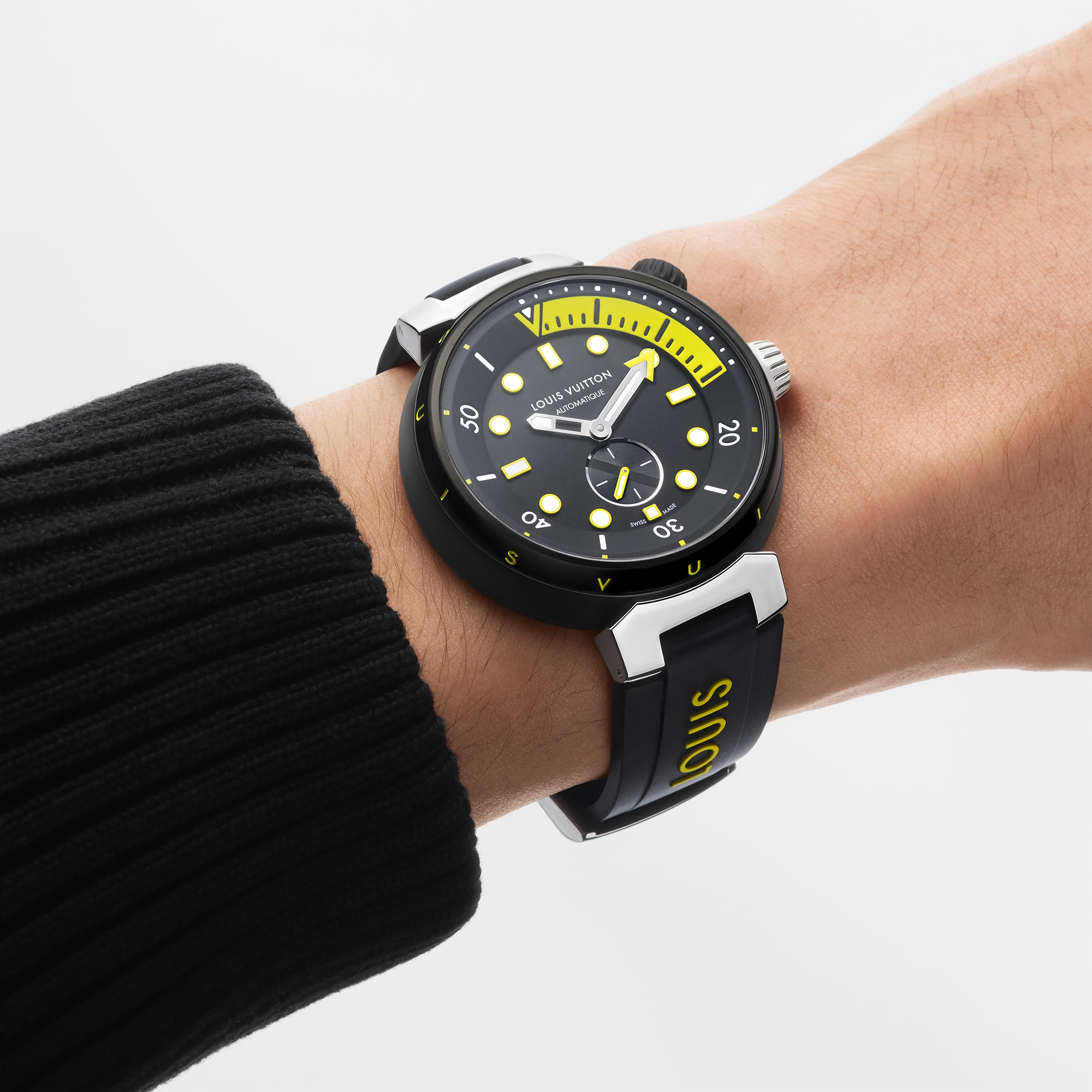 Tambour Street Diver, orologio automatico, 44 mm, acciaio  Orologi Tutti gli orologi } | LOUIS VUITTON (Zoom prodotto)