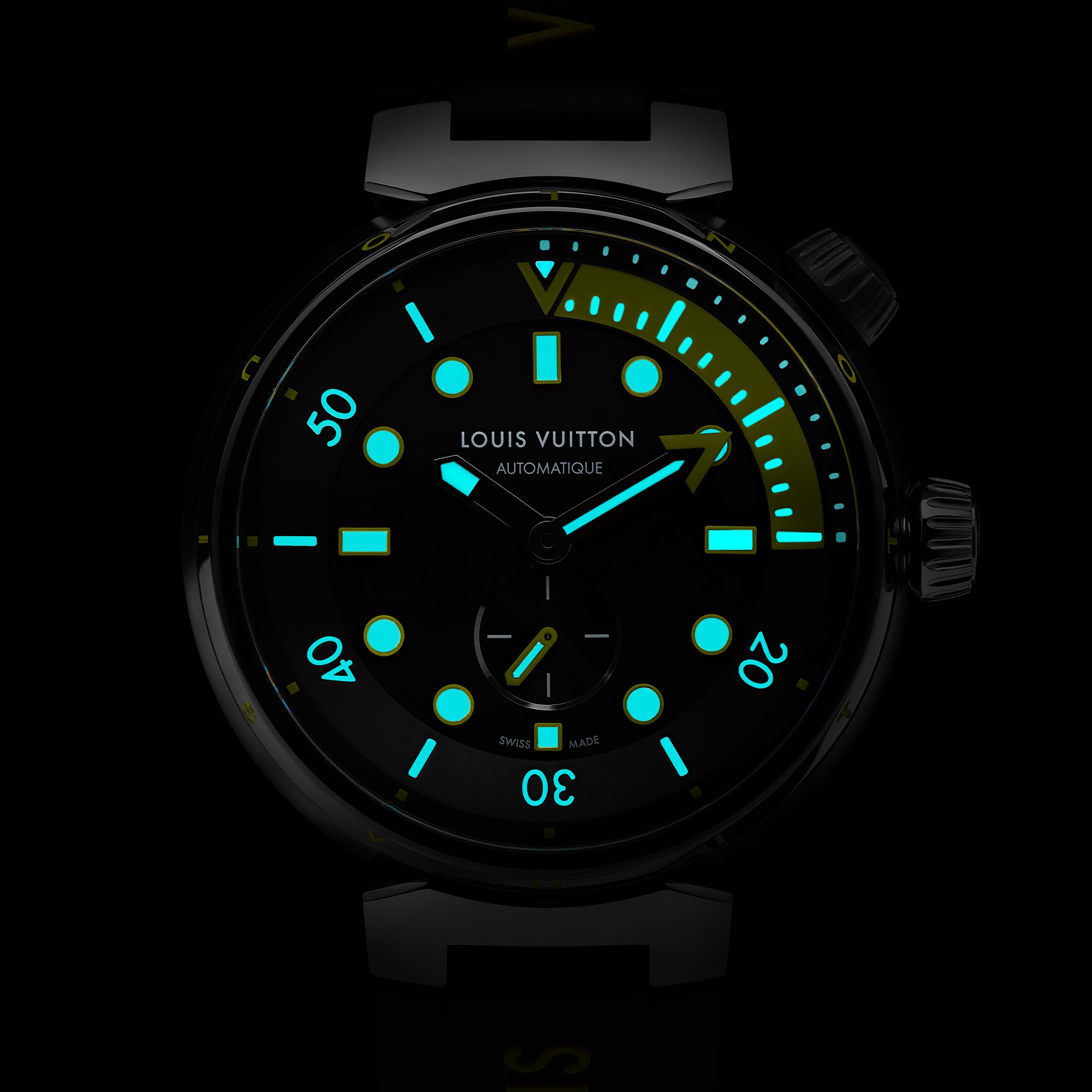 Tambour Street Diver, orologio automatico, 44 mm, acciaio  Orologi Tutti gli orologi } | LOUIS VUITTON (Zoom prodotto)
