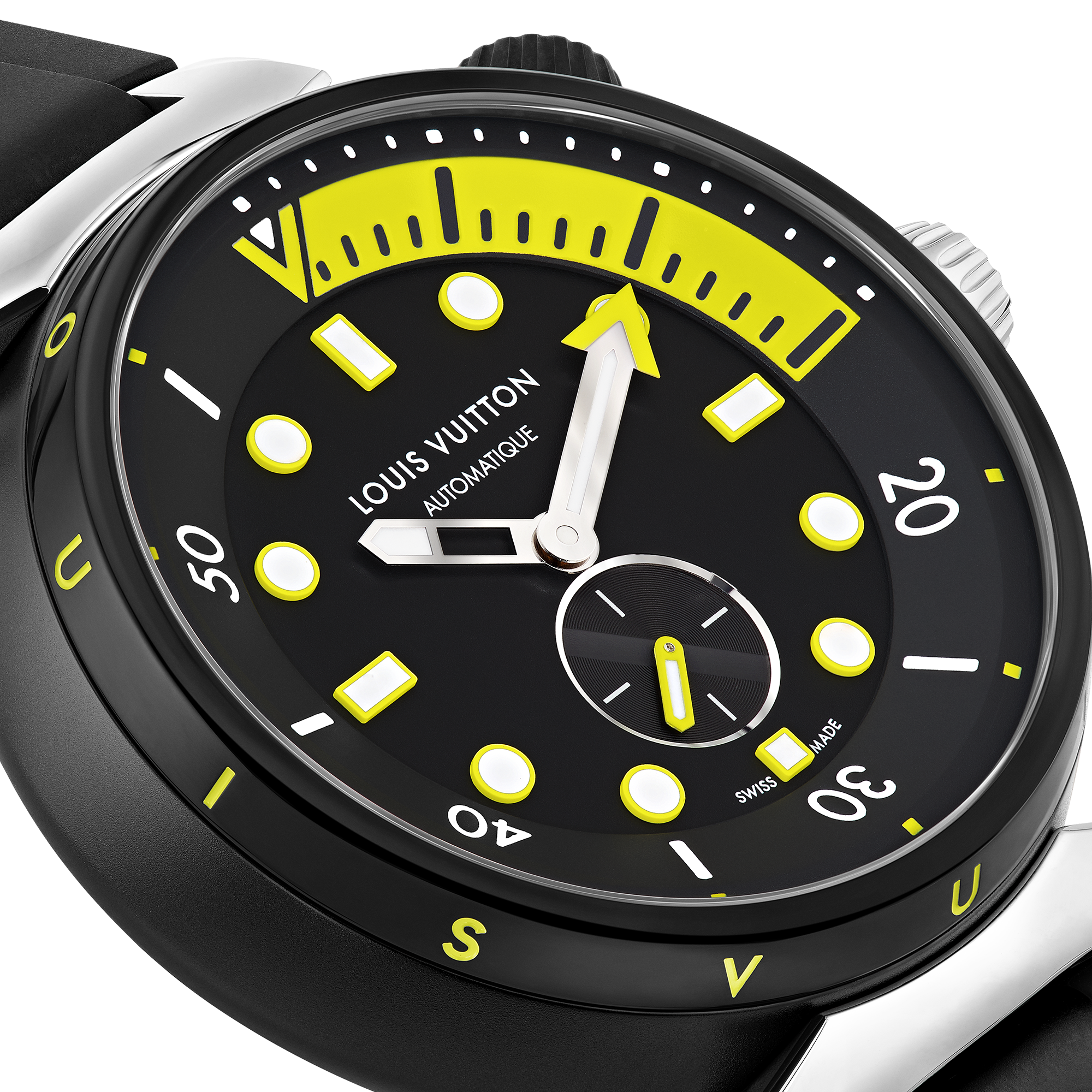 Tambour Street Diver, orologio automatico, 44 mm, acciaio  Orologi Tutti gli orologi } | LOUIS VUITTON (Zoom prodotto)