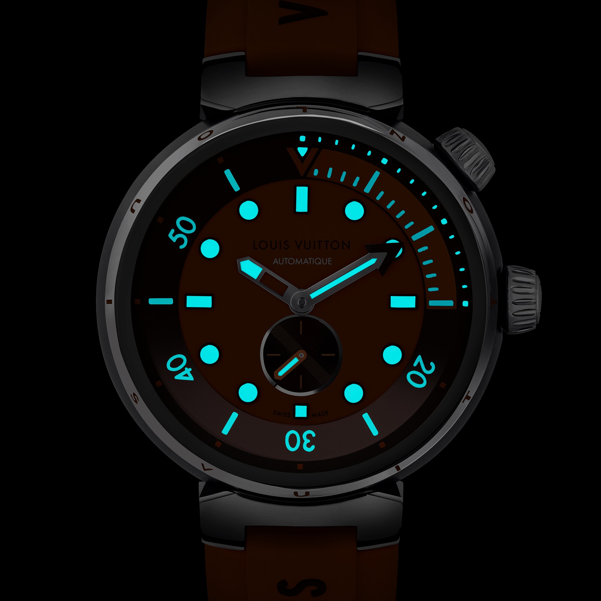 Tambour Street Diver, orologio automatico, 44 mm, acciaio  Orologi Tutti gli orologi } | LOUIS VUITTON (Zoom prodotto)