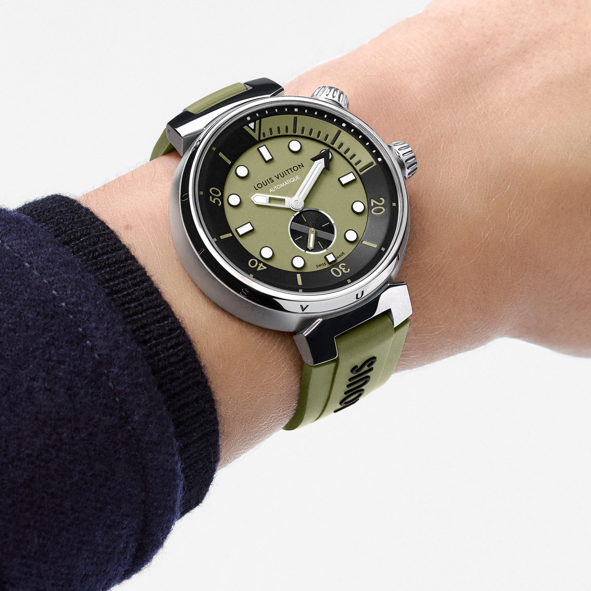 Tambour Street Diver, orologio automatico, 44 mm, acciaio  Orologi Tutti gli orologi } | LOUIS VUITTON (Zoom prodotto)