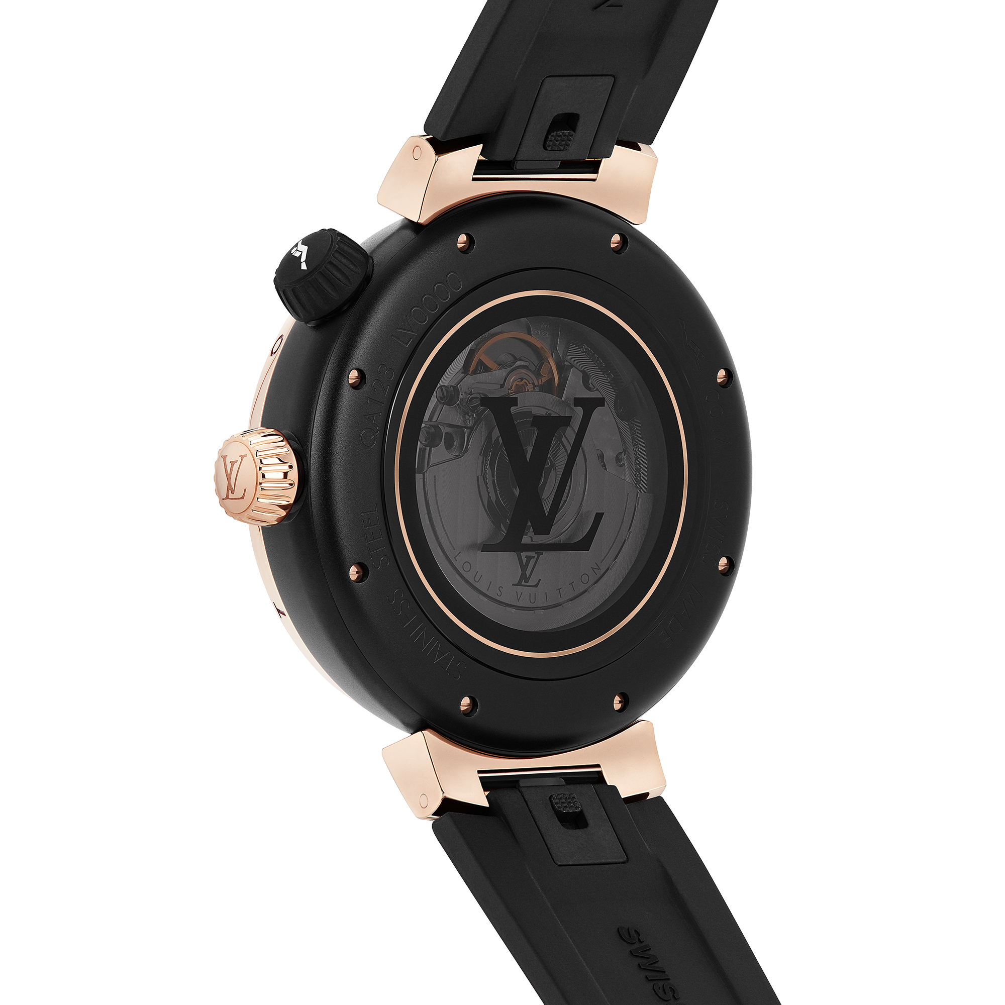 Tambour Street Diver, orologio automatico, 44 mm, acciaio e oro rosa  Orologi Tutti gli orologi } | LOUIS VUITTON (Zoom prodotto)