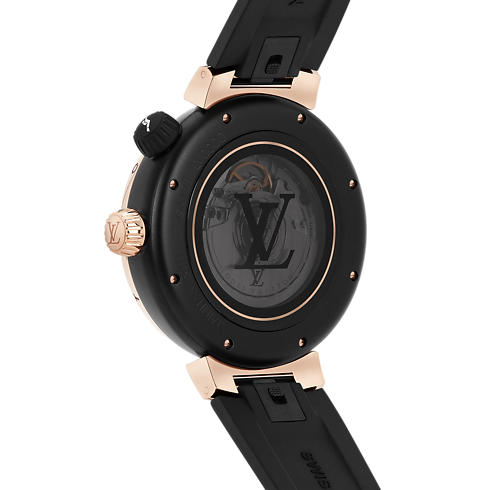 Tambour Street Diver, orologio automatico, 44 mm, acciaio e oro rosa Orologi Tutti gli orologi } | LOUIS VUITTON (Zoom prodotto)