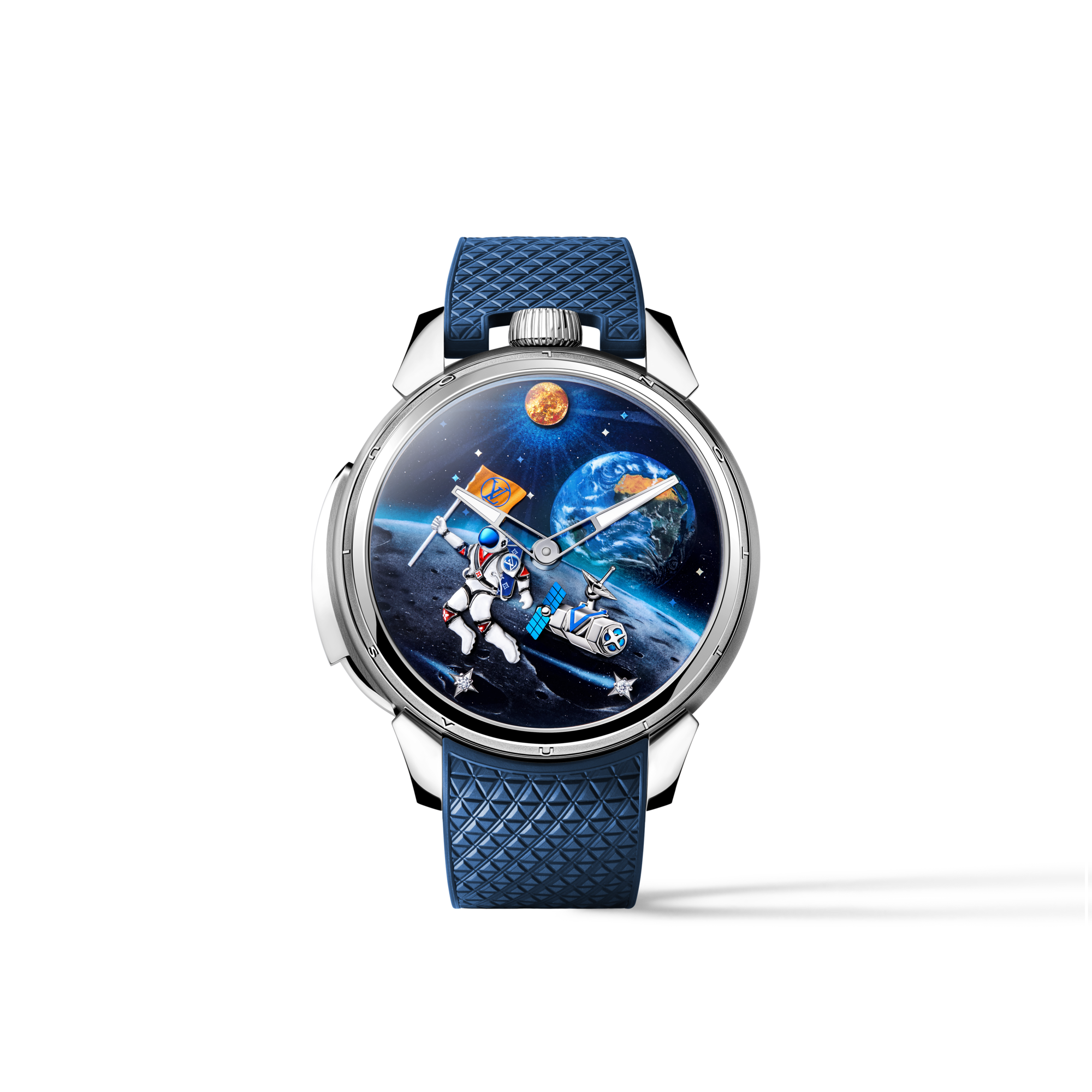 Tambour Taiko Galactique, orologio manuale, 46,7 mm, titanio e oro bianco  Orologi Tutti gli orologi } | LOUIS VUITTON (Zoom prodotto)