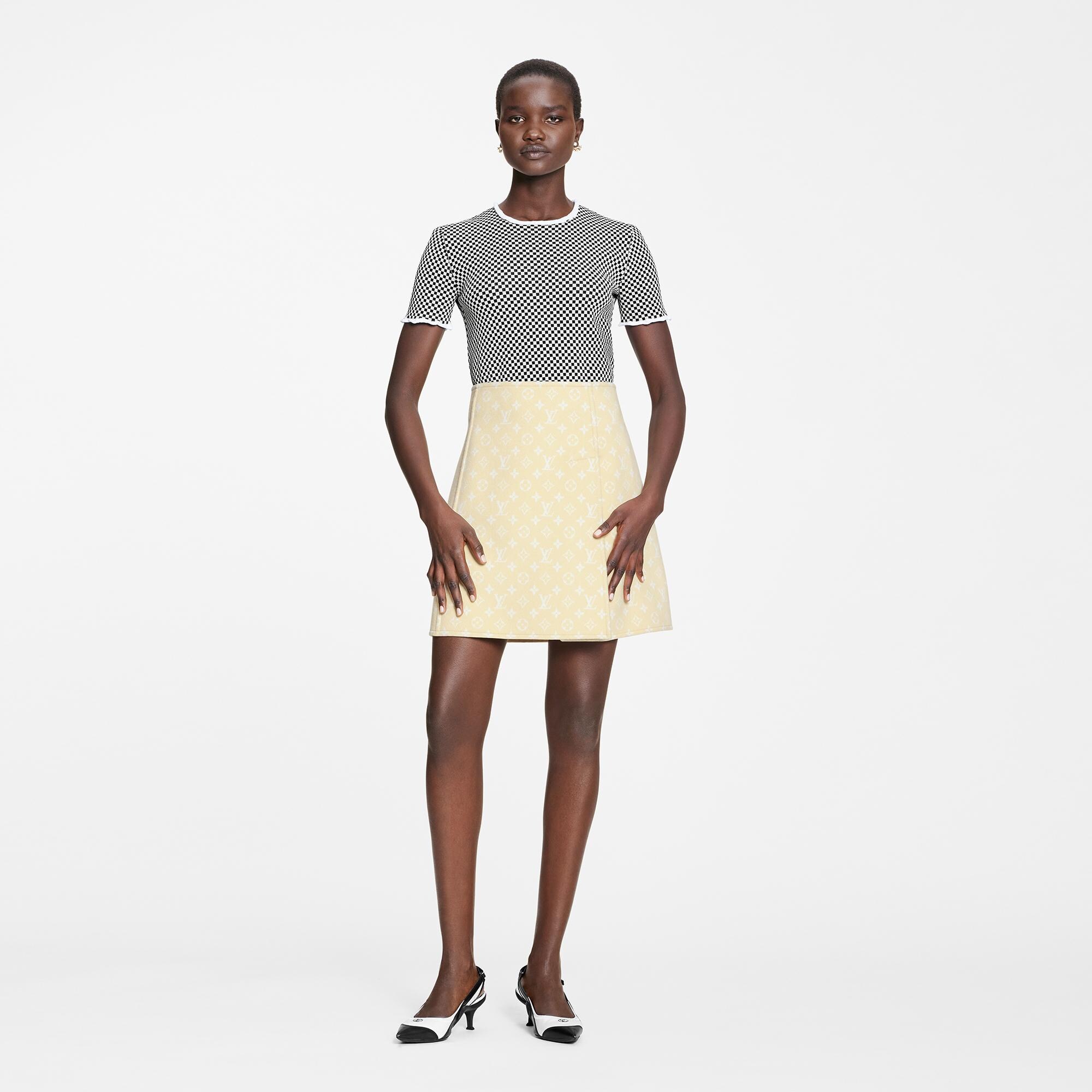 Top a coste con quadretti - Abbigliamento | LOUIS VUITTON