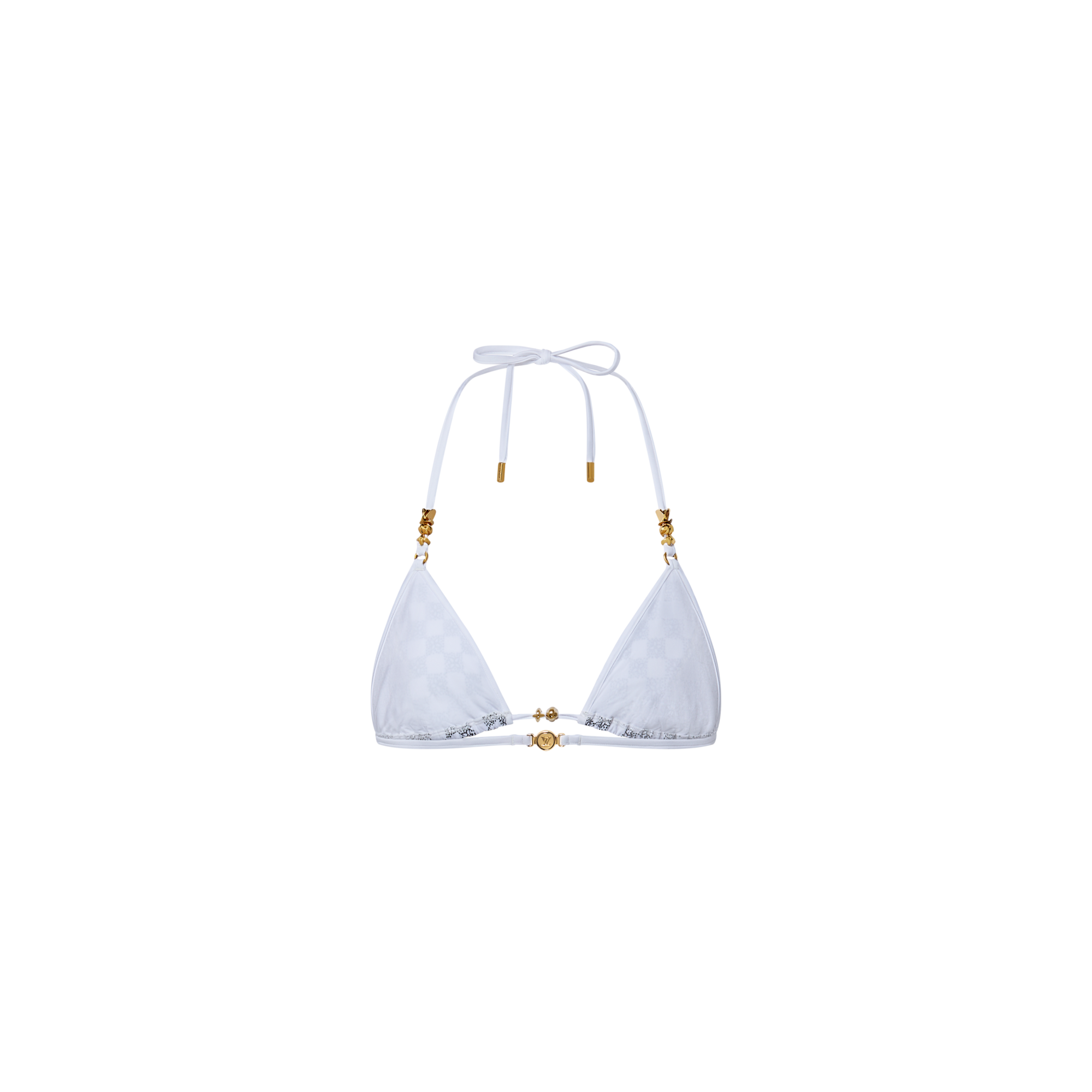 Top bikini con motivo Damier Dotted  Donna Abbigliamento Costumi | LOUIS VUITTON (Zoom prodotto)