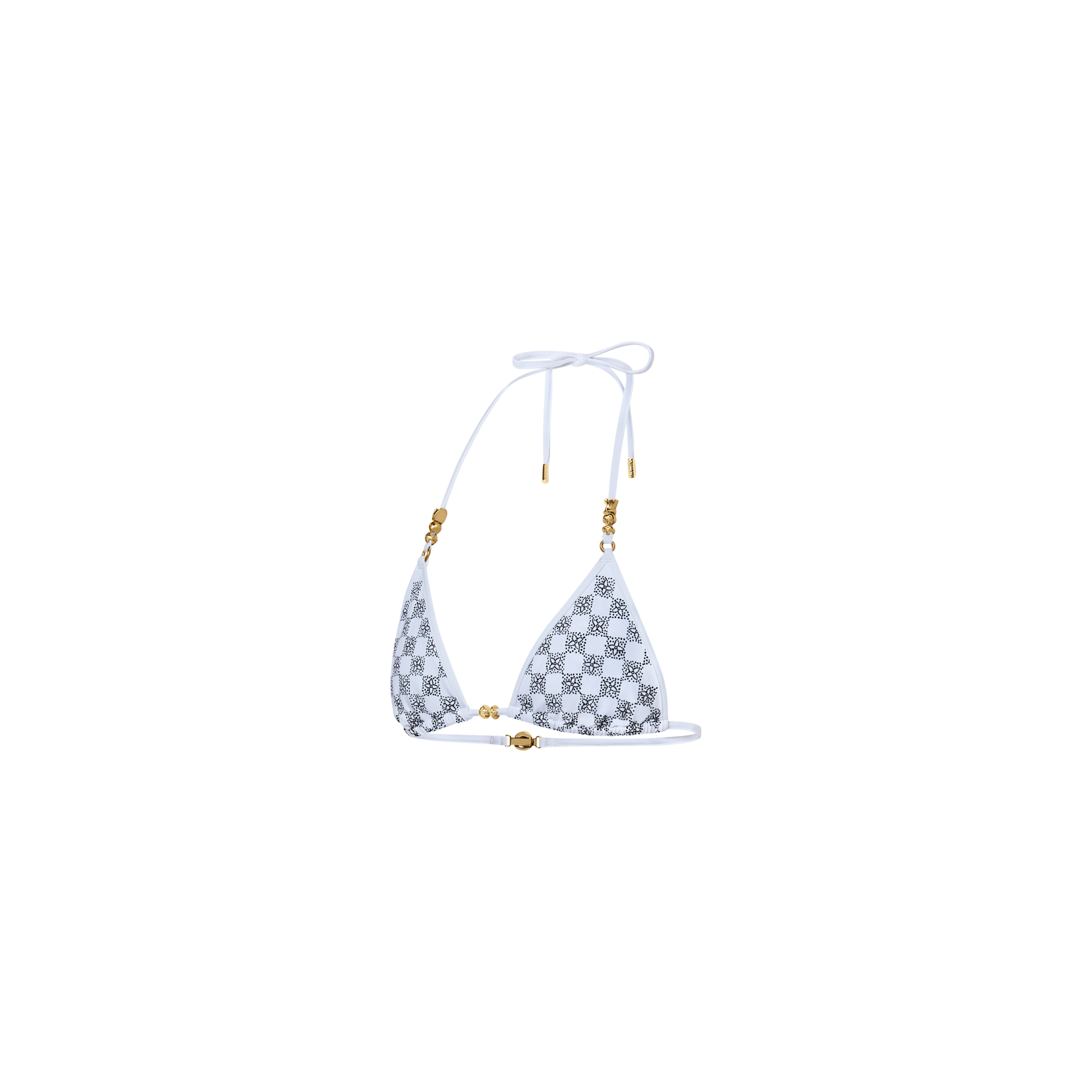 Top bikini con motivo Damier Dotted  Donna Abbigliamento Costumi | LOUIS VUITTON (Zoom prodotto)