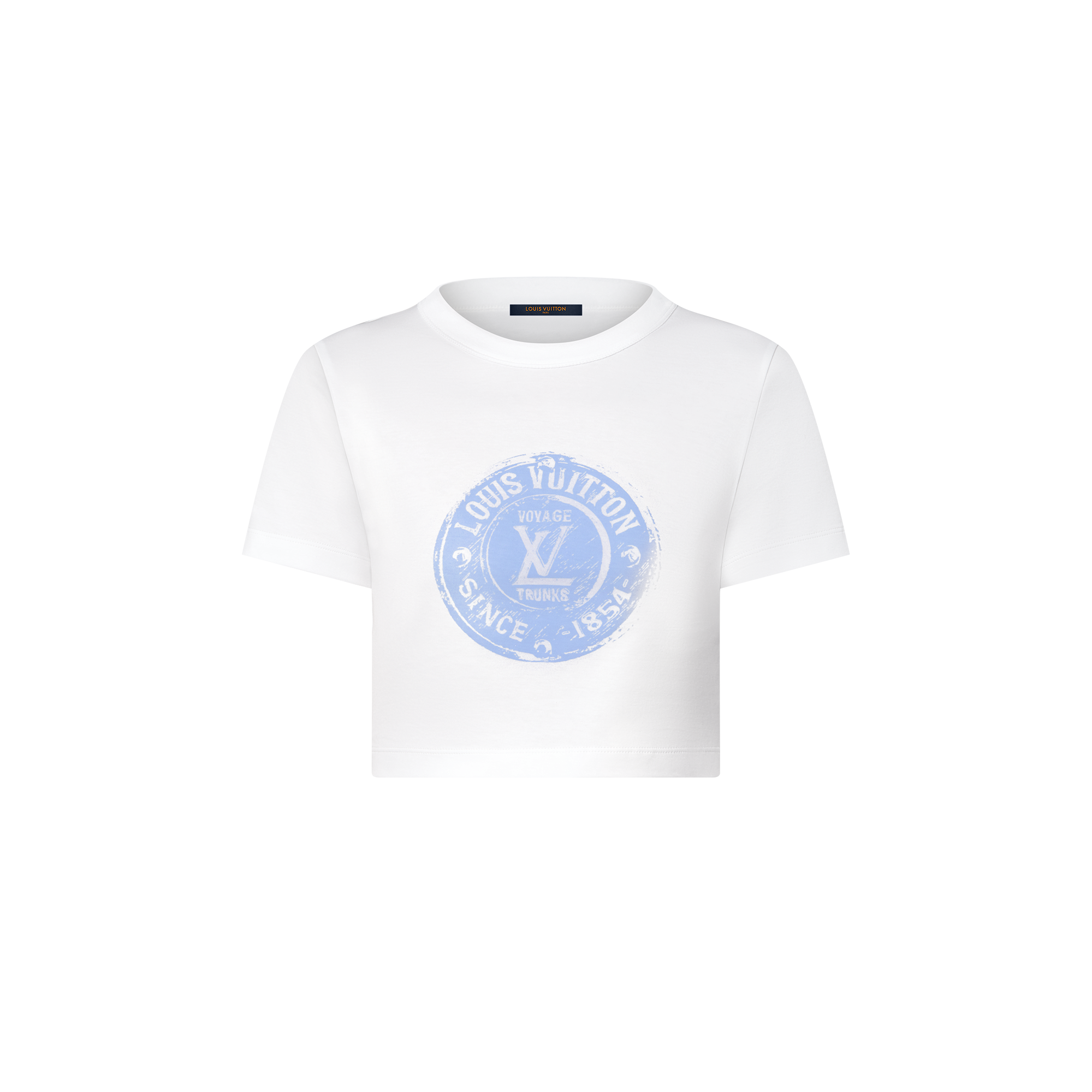Top corto con motivo LV Stamp  Donna Abbigliamento Camicie e T-Shirt | LOUIS VUITTON (Zoom prodotto)
