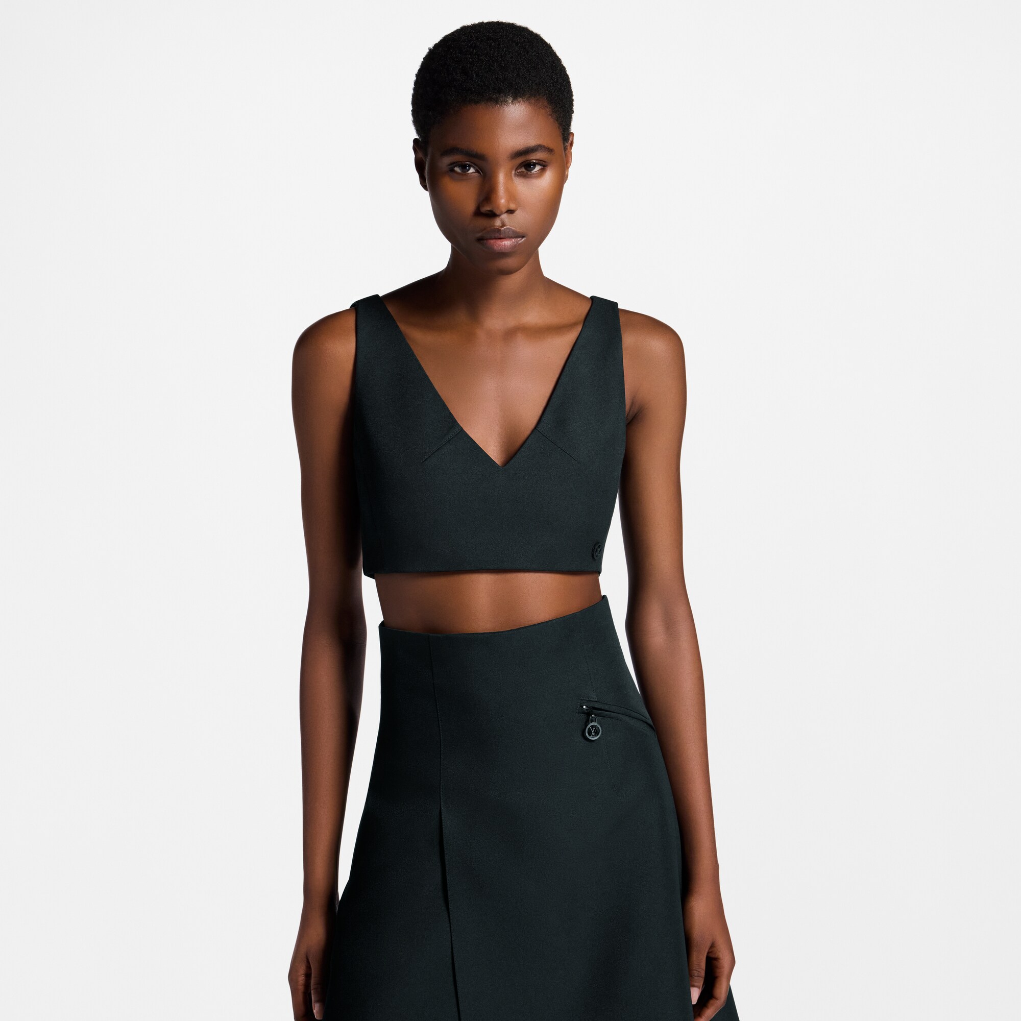 Top corto in gabardine tecnica  Donna Abbigliamento Camicie e T-Shirt | LOUIS VUITTON (Zoom prodotto)
