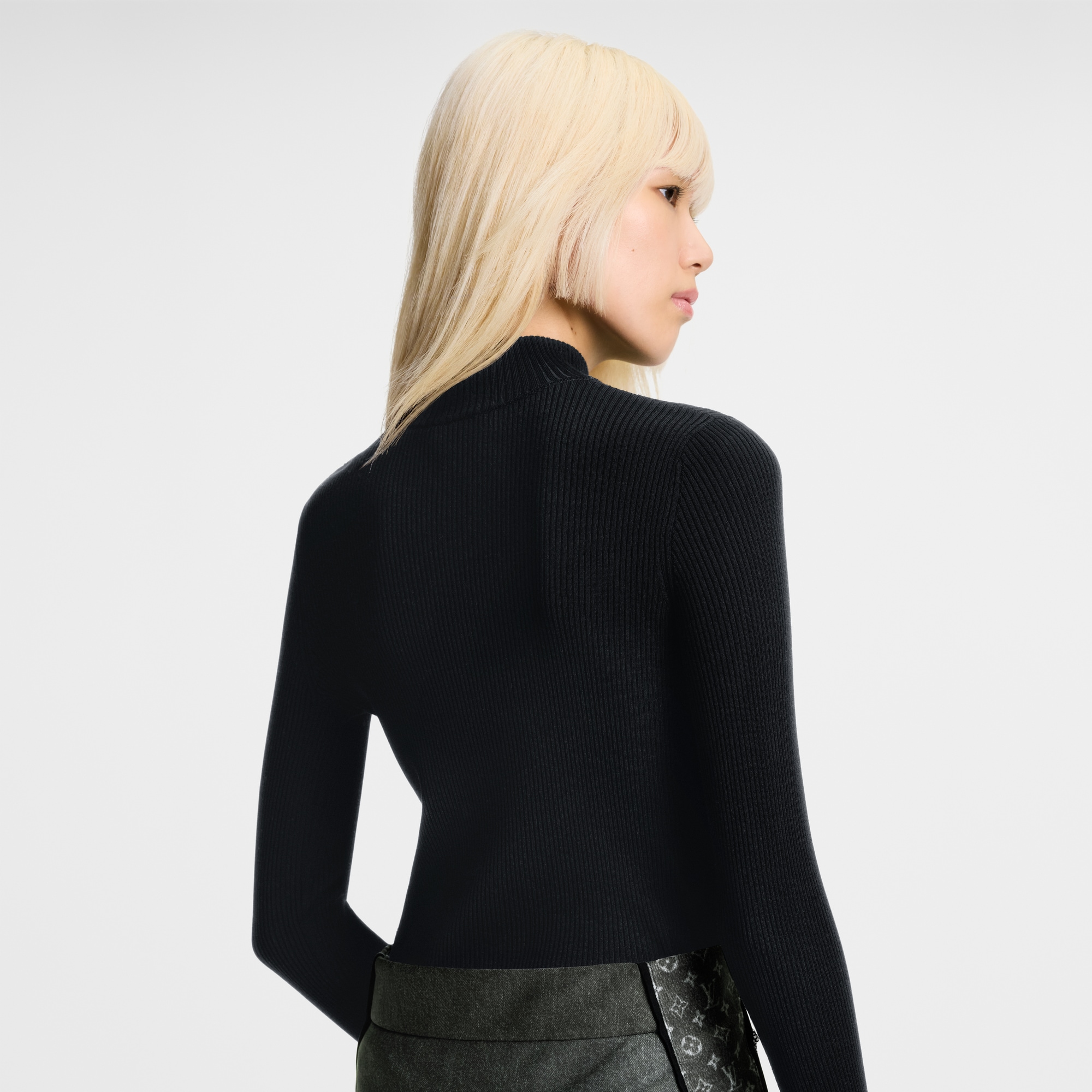 Top in maglia a coste a maniche lunghe  Donna Abbigliamento Maglieria | LOUIS VUITTON (Zoom prodotto)