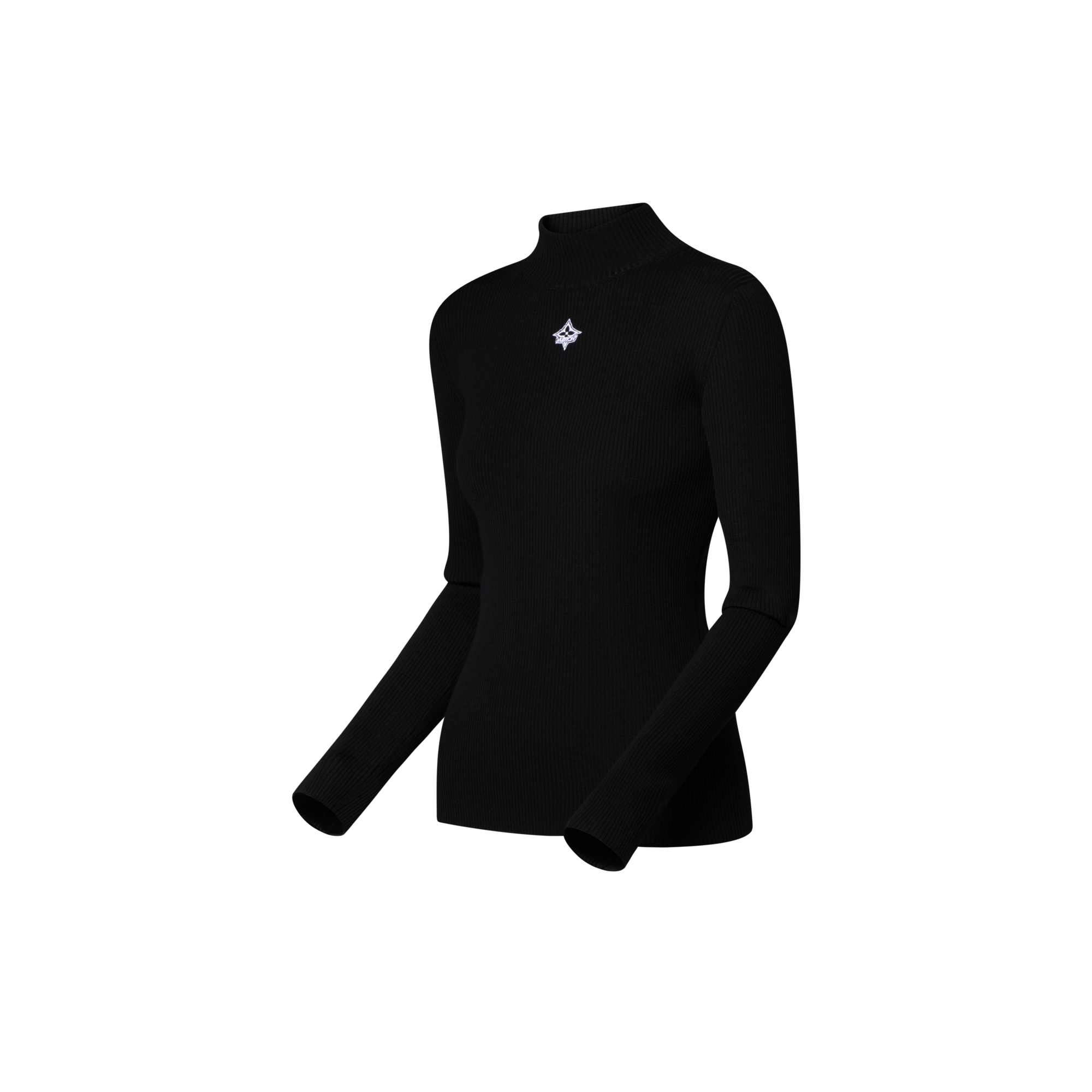 Top in maglia a coste a maniche lunghe  Donna Abbigliamento Maglieria | LOUIS VUITTON (Zoom prodotto)