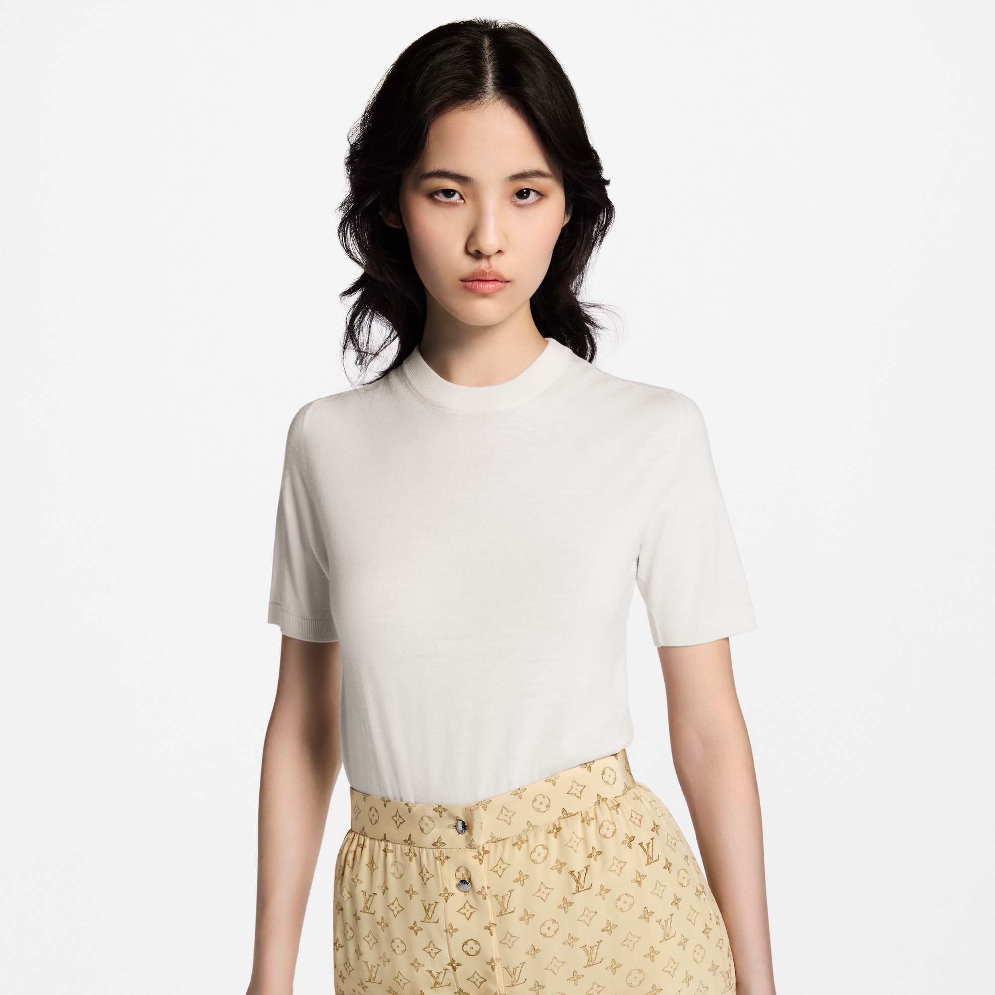 Top in maglia con dettaglio iconico  Donna Abbigliamento Camicie e T-Shirt | LOUIS VUITTON (Zoom prodotto)